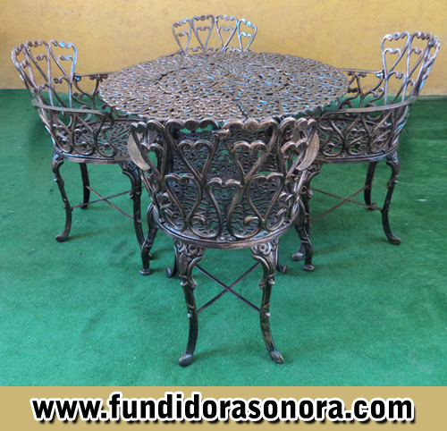 Fundidora Sonora -  Mesa Clasica D96 con silla clasica
